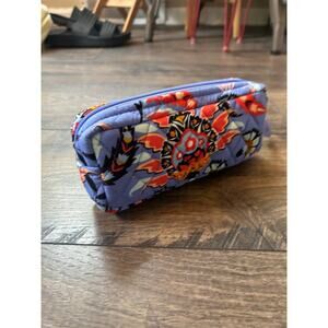 Vera Bradley~ "Dragon Fruit Floral"~ Iconic Mini Cosmetic Bag